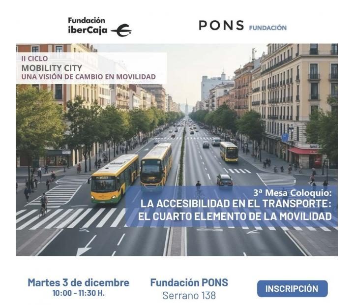 Jornada: `La accesibilidad en el transporte: el cuarto elemento de la movilidad´