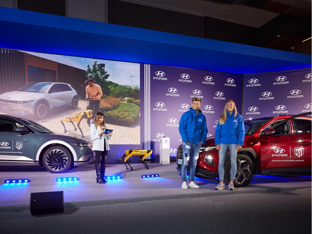 Los jugadores del Atlético de Madrid encuentran las llaves de sus Hyundai gracias al robot SPOT