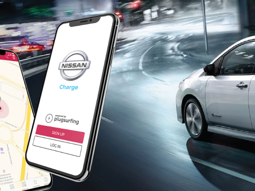 Nissan presenta la nueva aplicación Charge para el vehículo eléctrico